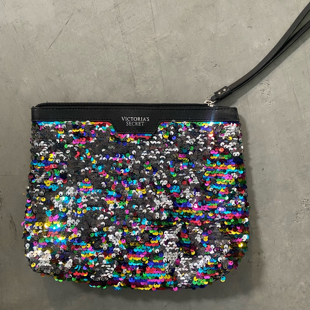 Victoria’s Secret colorful sequin clutch New Year’s